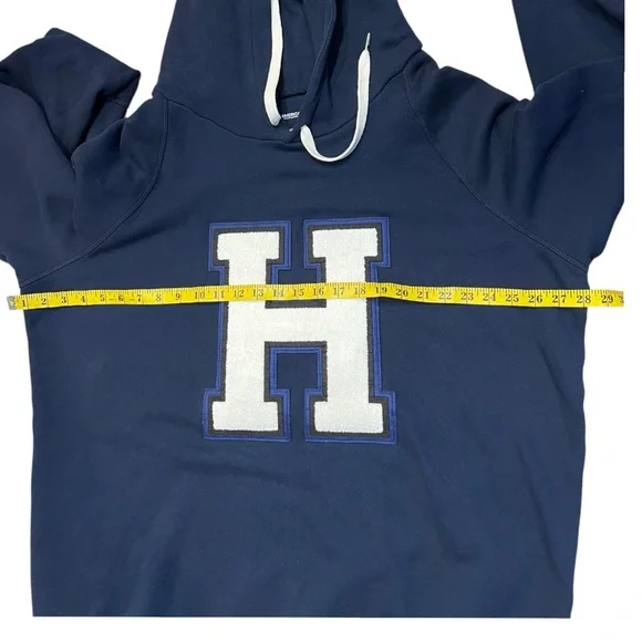 Good American Good Hoodie "H" Varsity Letter Cotton - Picture 7 of 9